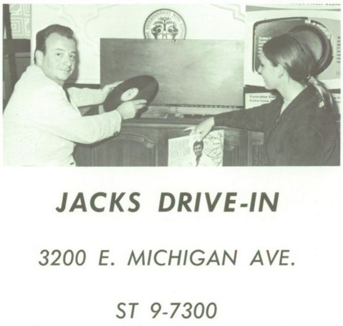Jacks Drive-In Applicance Store - Old Yearbook Ad (newer photo)